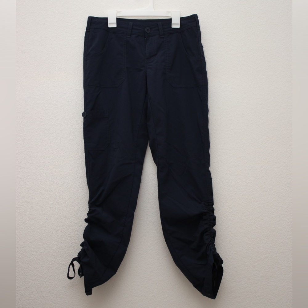 The North Face Ruched Ankle Adjustable Hiking Navy Pants
